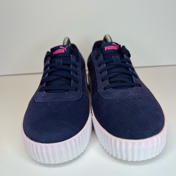 PUMA Women’s Carina Platform Lifestyle Sneakers 369864-13 Indigo/Pink Sz 9.5M - Picture 3 of 15